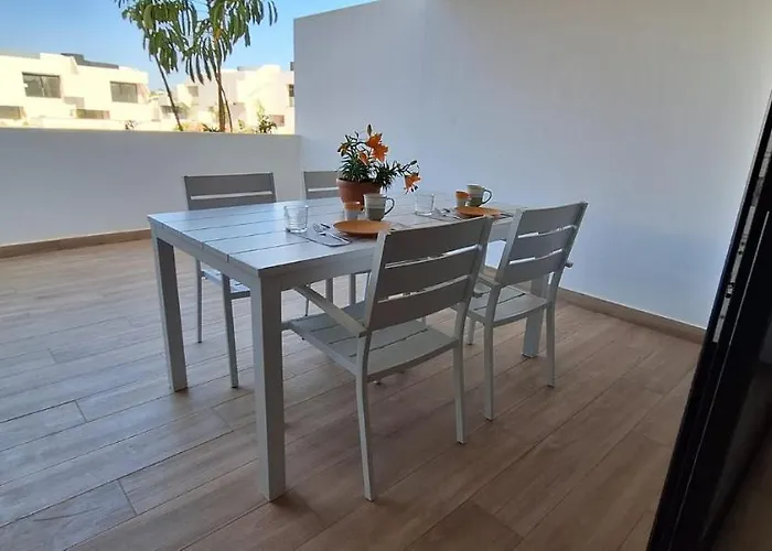 Casilla De Costa Luz Con Terrazza Fronte Piscina La Oliva